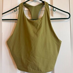 Born Primitive Olive Green Racerback Crop Top